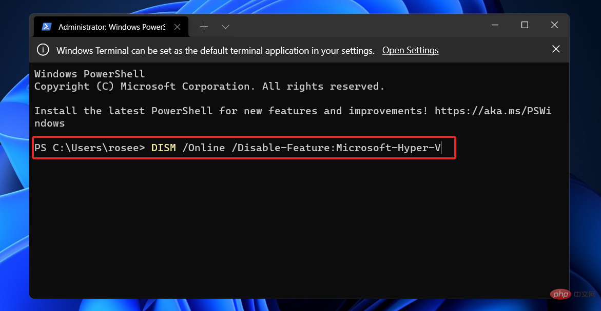 如何在 Windows 11 中禁用 Hyper-V