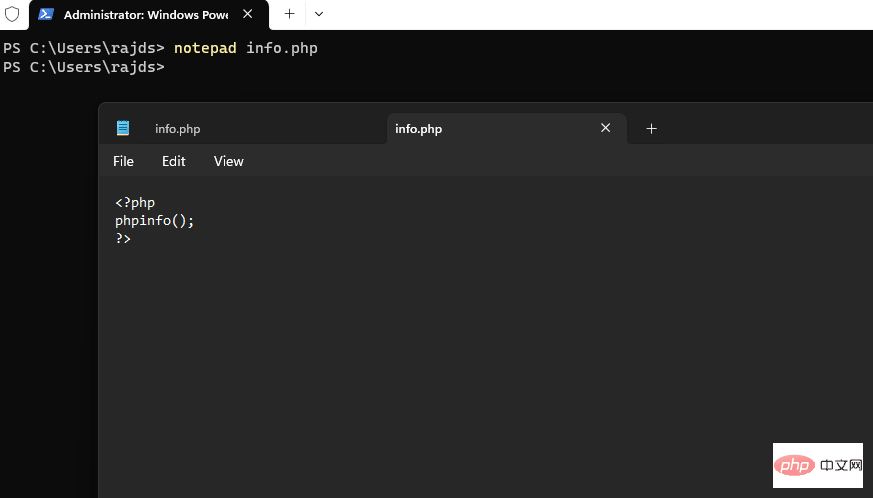 如何在 Windows 10 上安装 PHP | 11 使用命令提示符