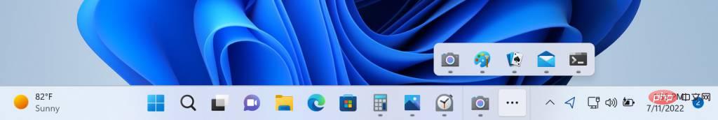 开发频道中的 Windows 11 Build 25163 引入了新的文件共享功能，任务栏溢出