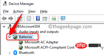 如何修复 Windows 11 中电池图标丢失或灰显的问题