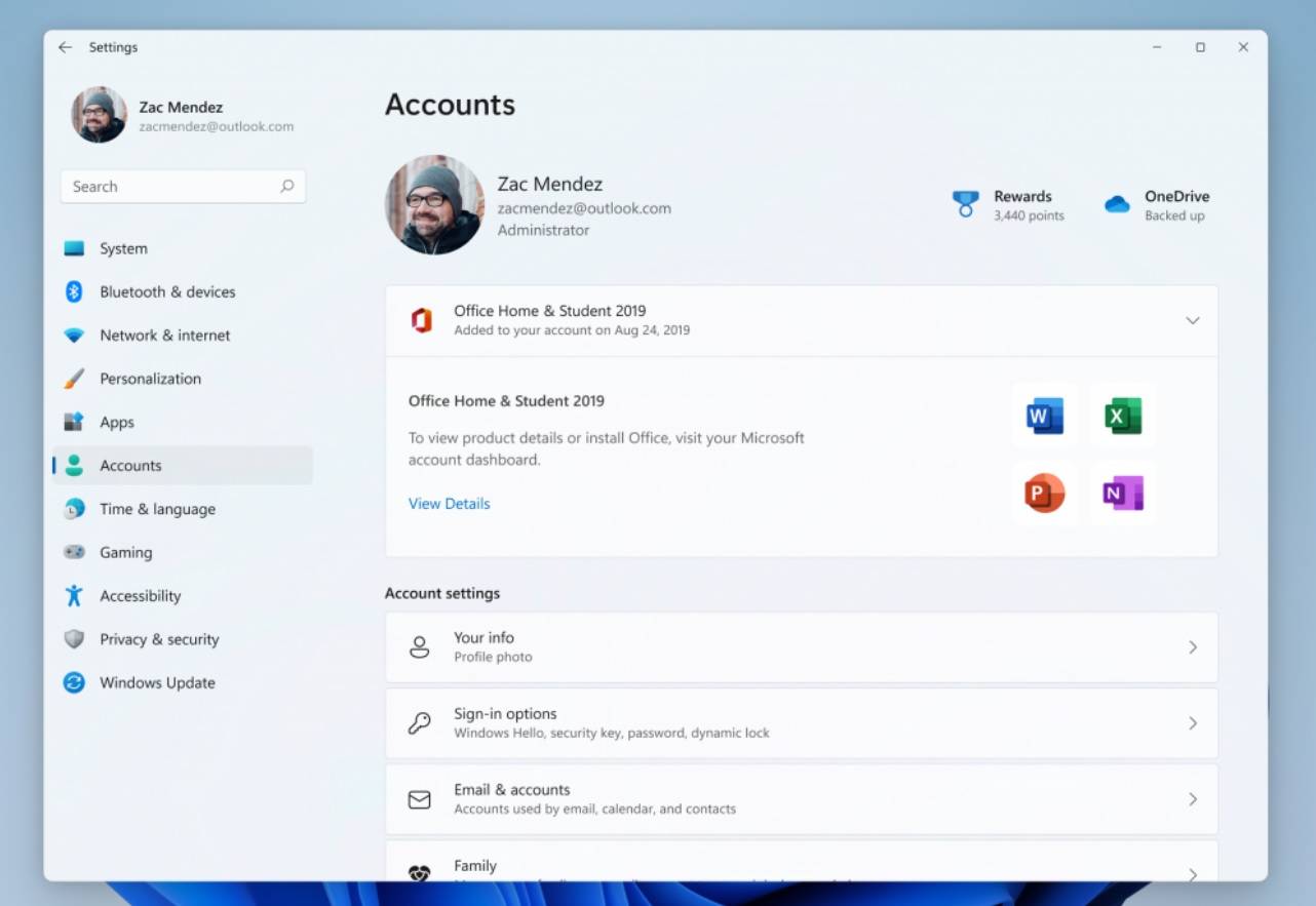 Windows 11 更新正在将 Microsoft 帐户集成到系统设置中