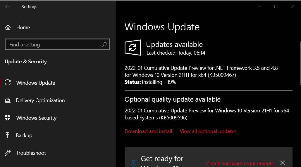 Windows 10 KB5009596 现在提供新功能和改进