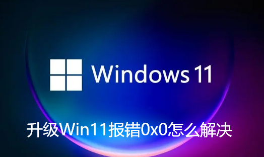 升级Win11报错0x0怎么解决