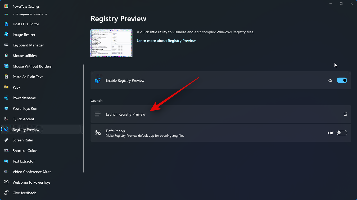 使用 Windows PowerToys 浏览和编辑注册表文件的方法详解