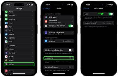iOS 17.2：如何锁定您的 iPhone 日记