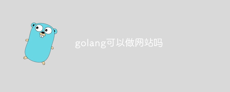 golang可以做网站吗