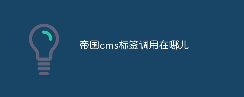 帝国cms标签调用在哪儿