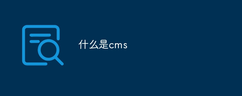 cms是啥意思