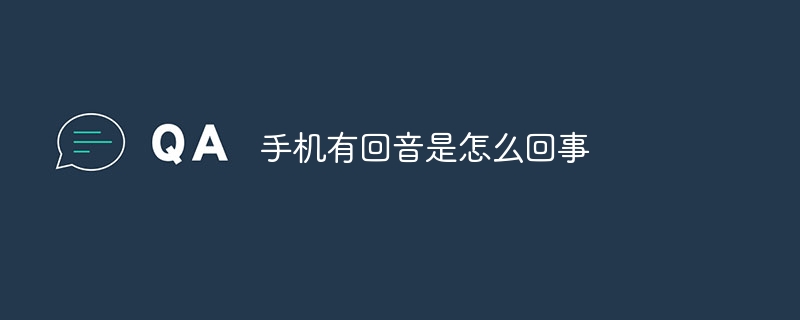 手机有回音是怎么回事