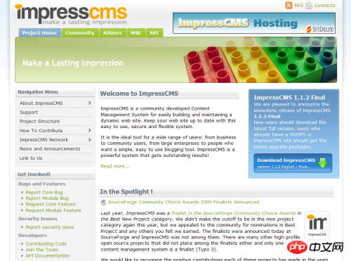 最全的PHP开源内容管理系统CMS